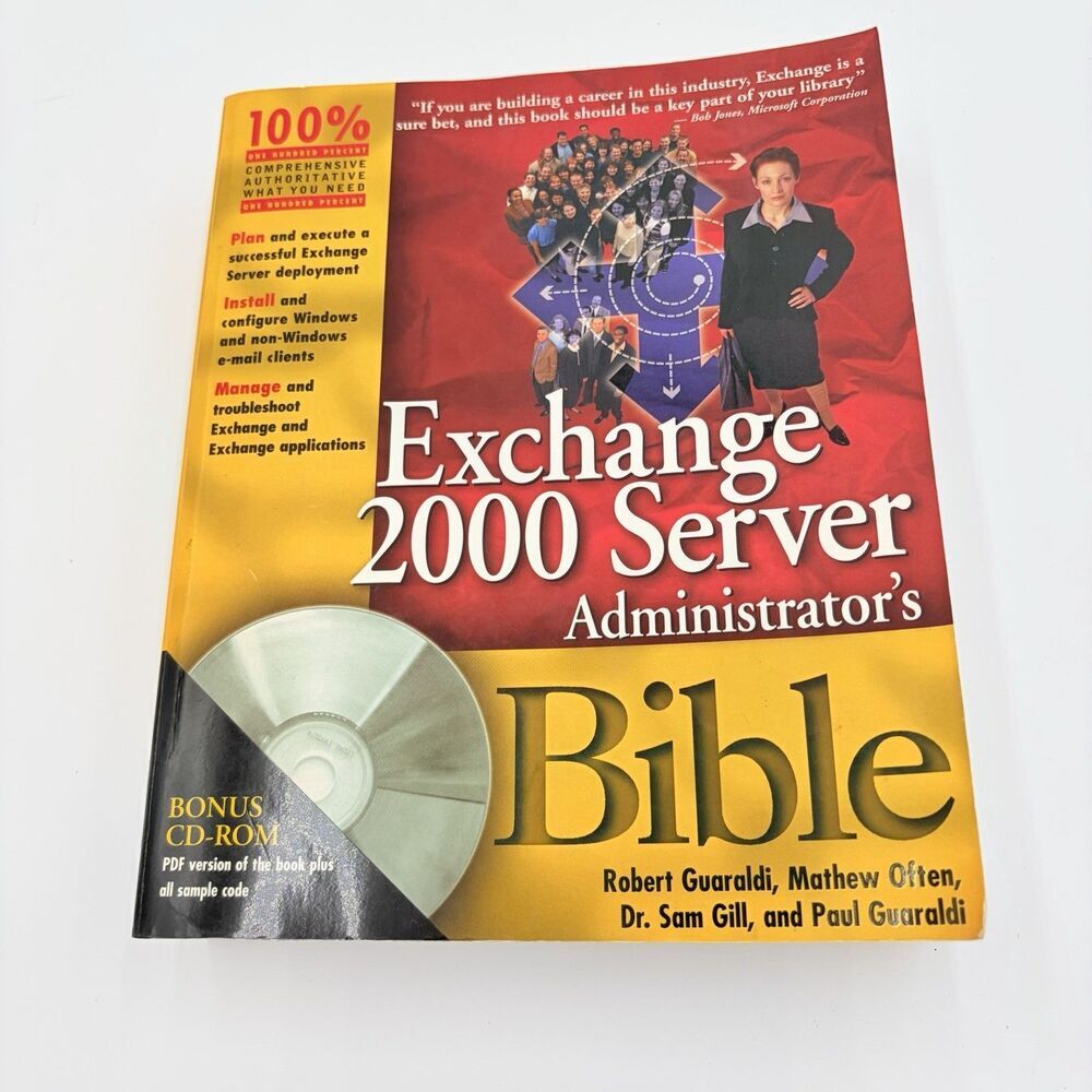 EXCHANGE 2000 SERVER Administrator’s BIBLE Paperback 2001 Hungry Minds